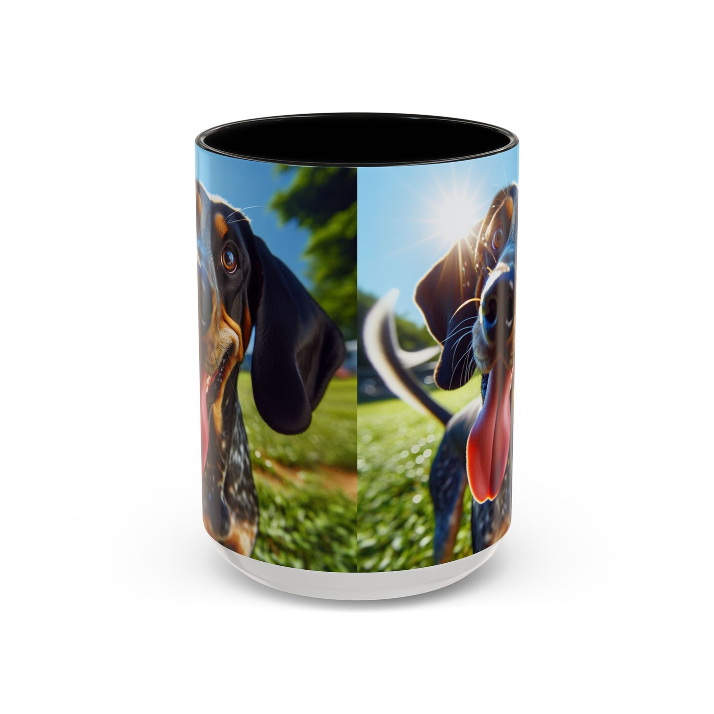 Bluetick Coonhound Accent Coffee Mug - Perfect Gift for Dog Lovers