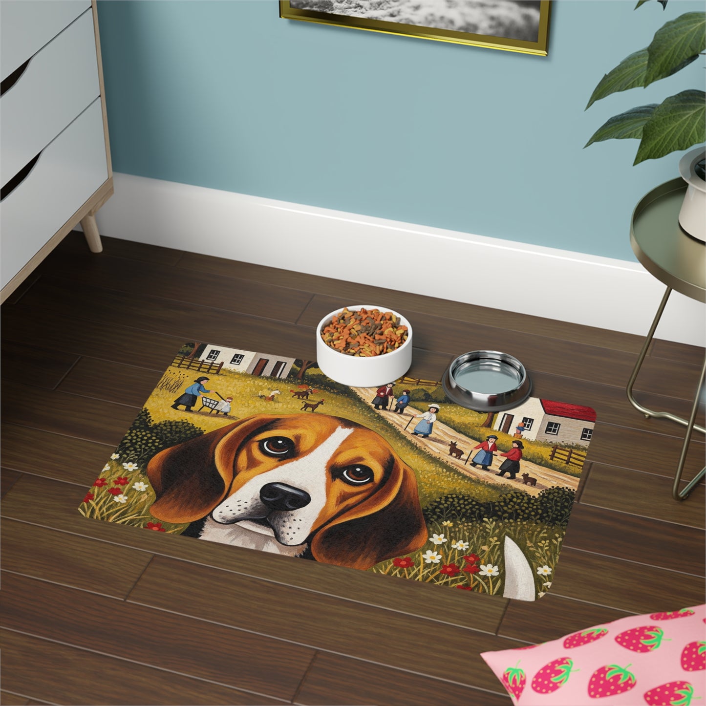 Pet Food Mat (12x18) - Beagle