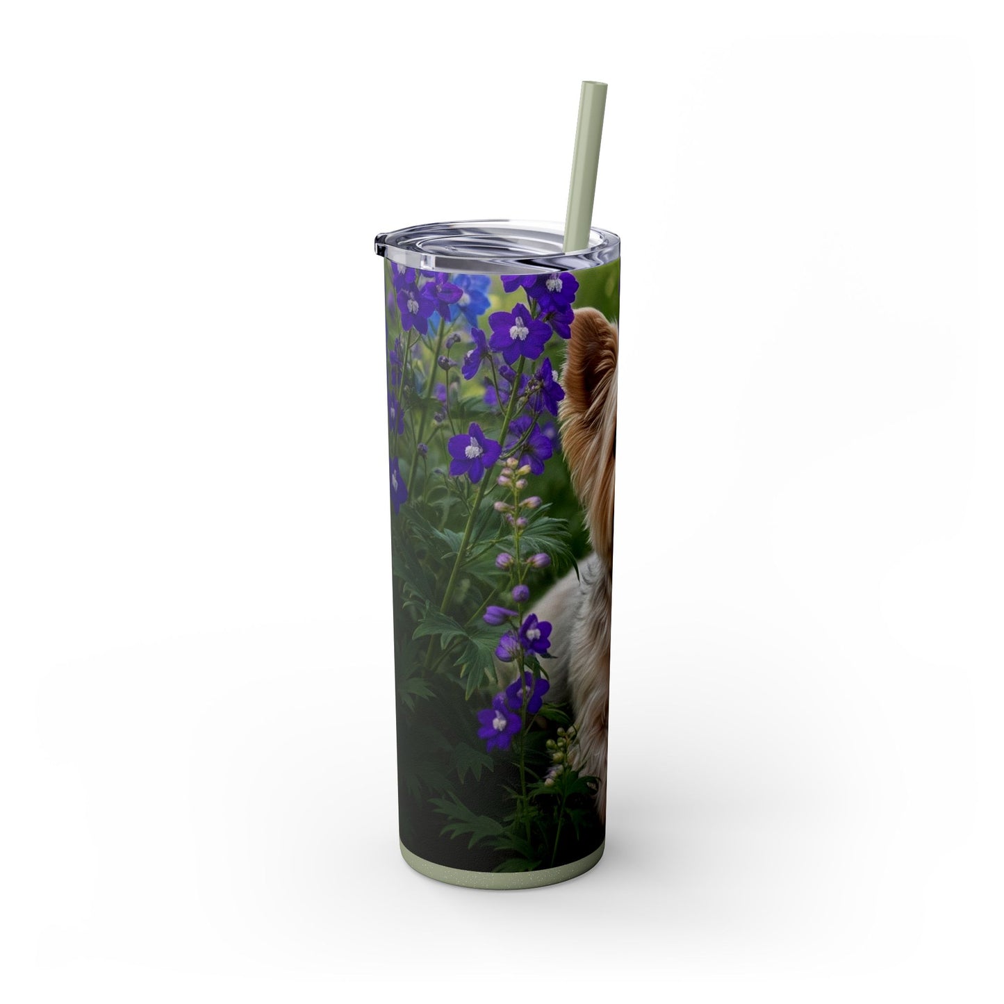 Yorkiepoo Tumbler with Straw, 20oz