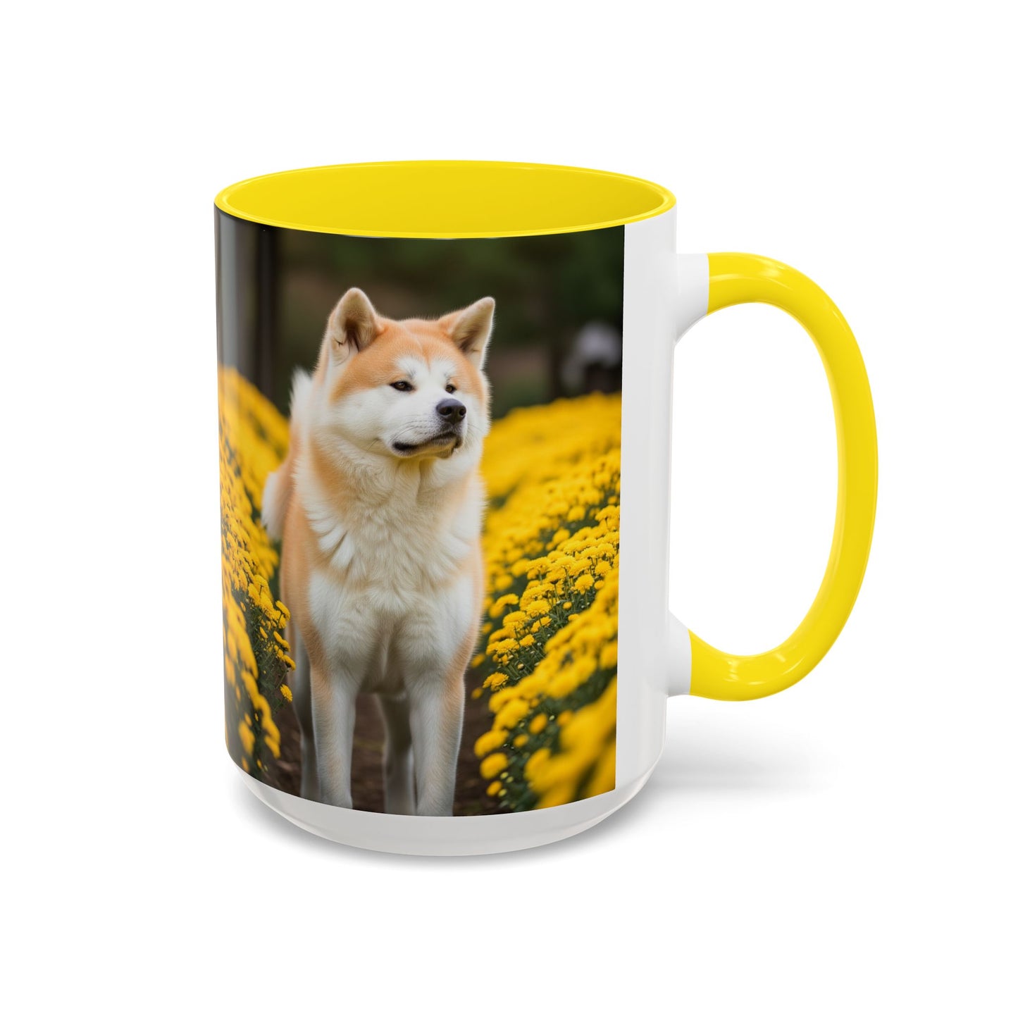 Japanese Akitainu Accent Coffee Mug - Perfect Gift for Dog Lovers