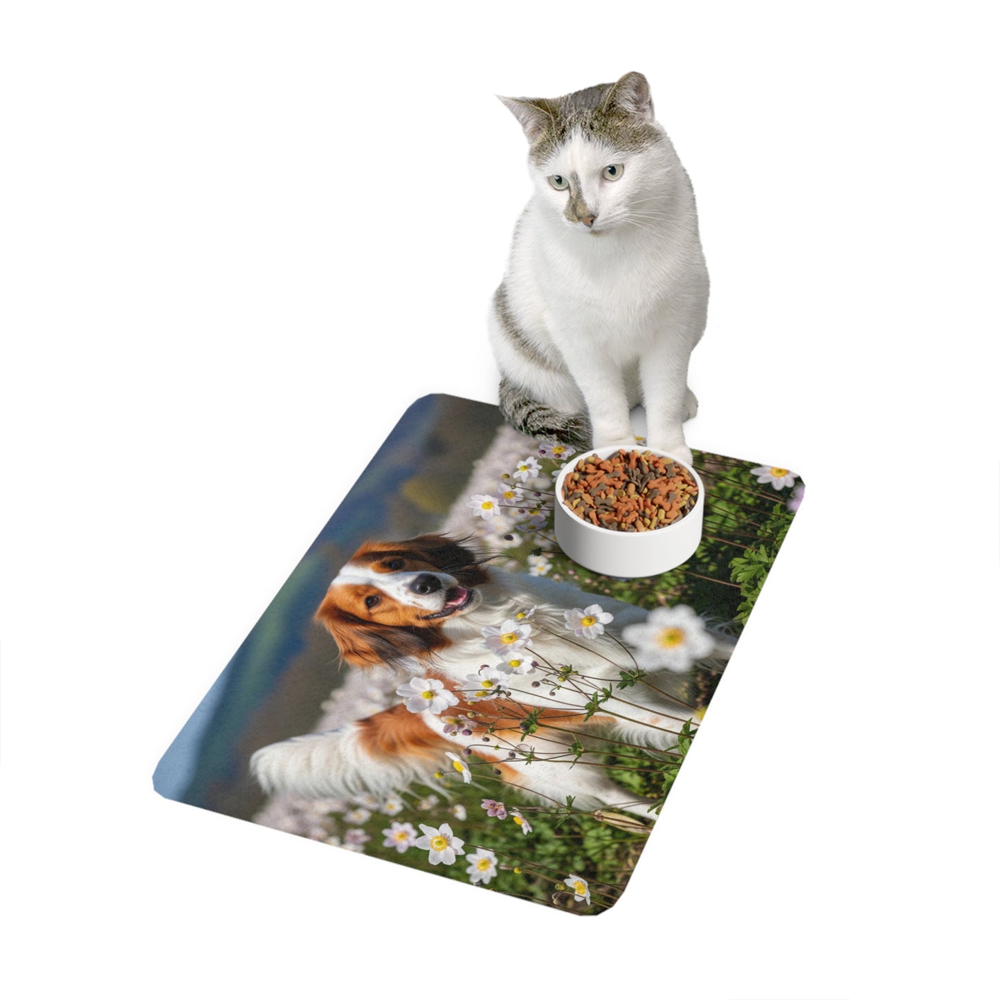 Pet Food Mat (12x18) - Nederlandse Kooikerhondje