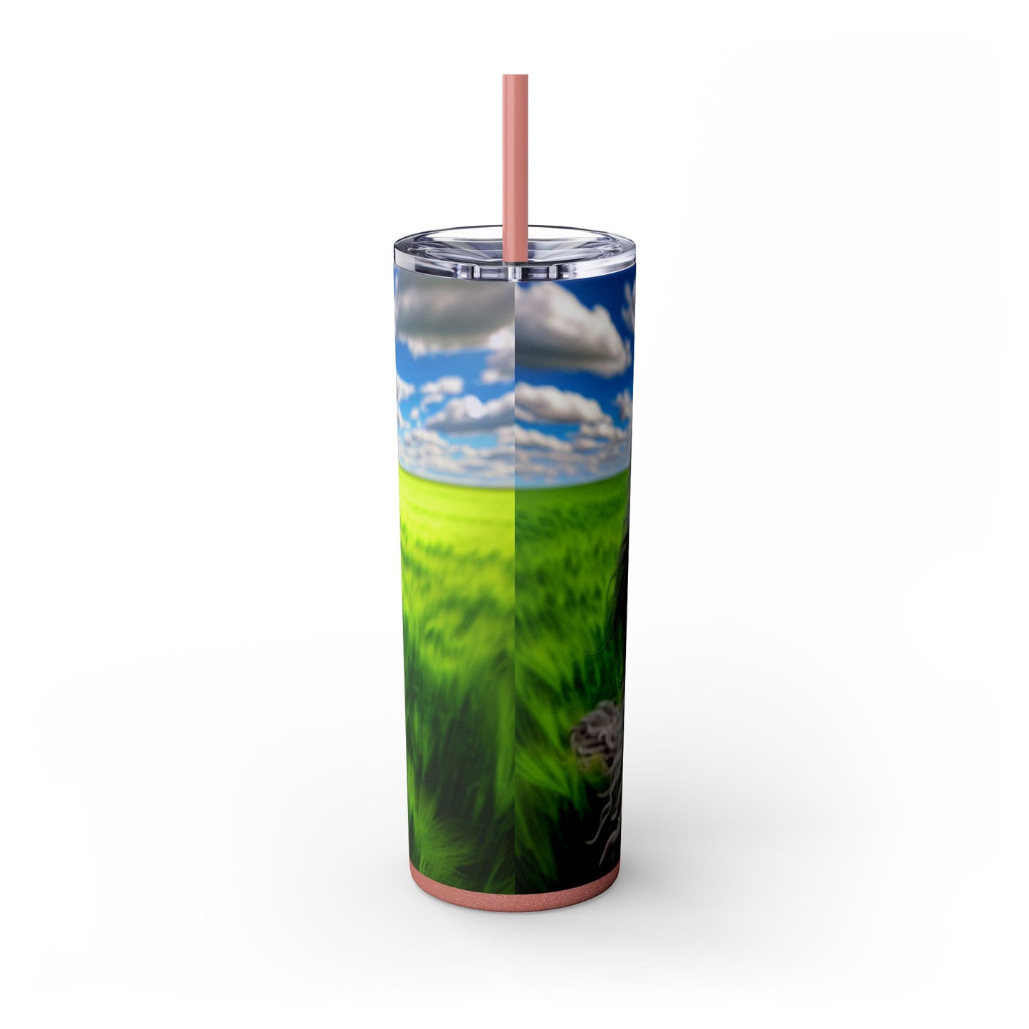 Bergamasco Shepherd Dog Tumbler with Straw, 20oz