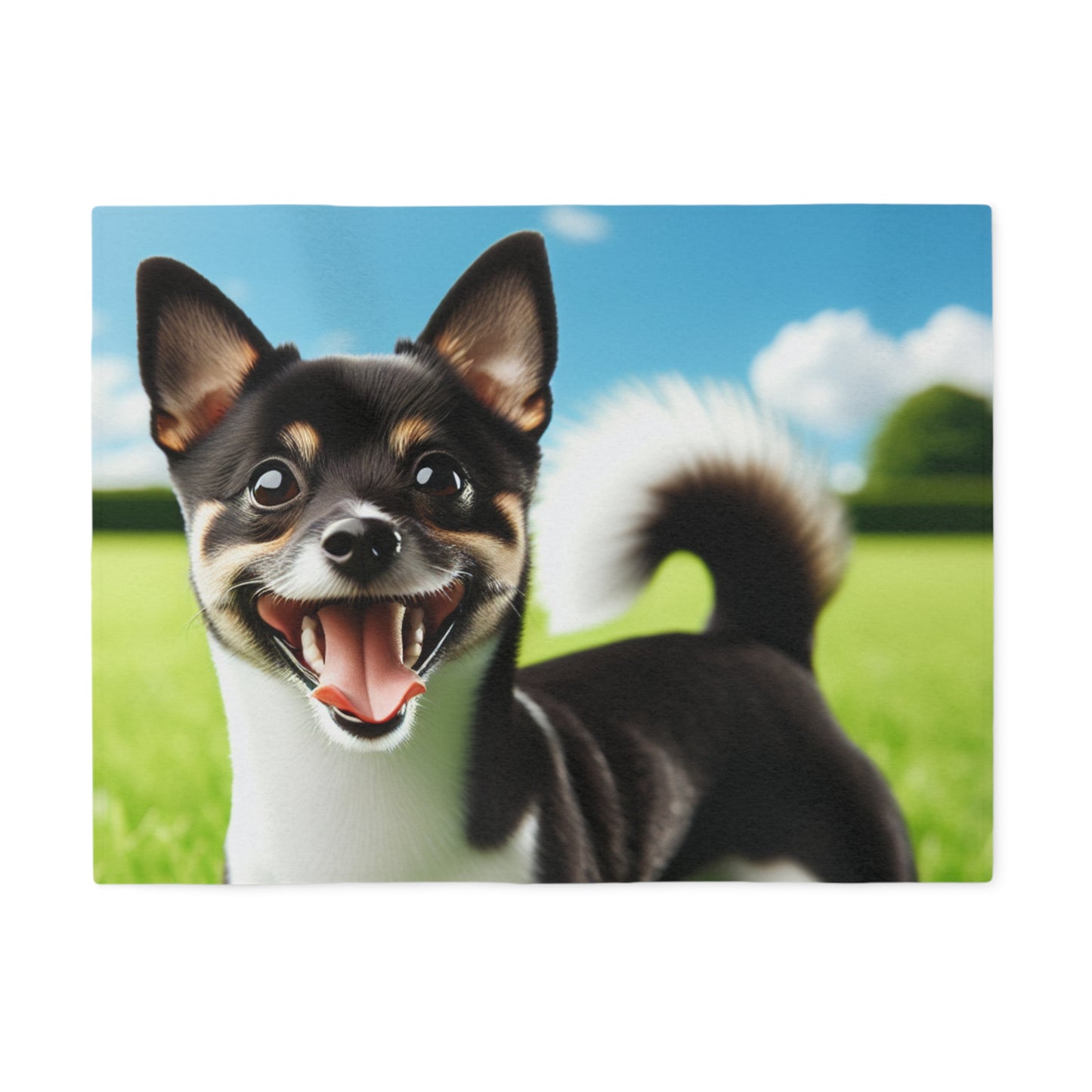 Japanese Terrier Sweatshirt Blanket