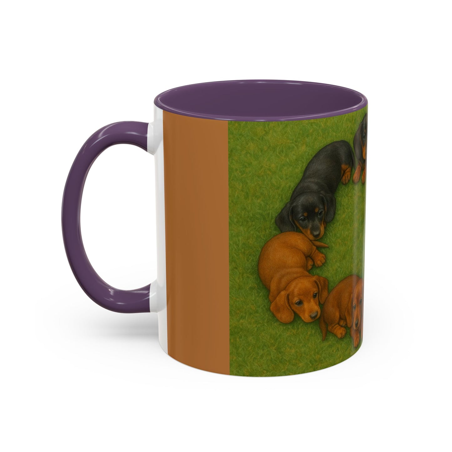 Dachshund puppies Accent Coffee Mug - Perfect Gift for Dog Lovers