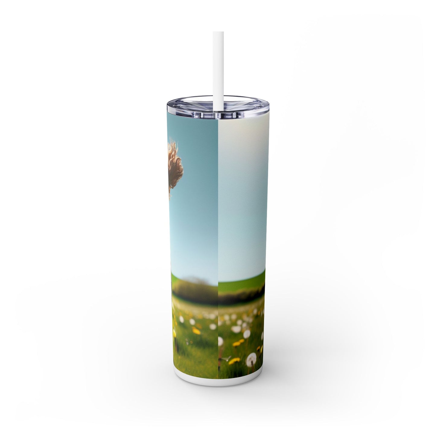 Spoodle Skinny Tumbler with Straw, 20oz
