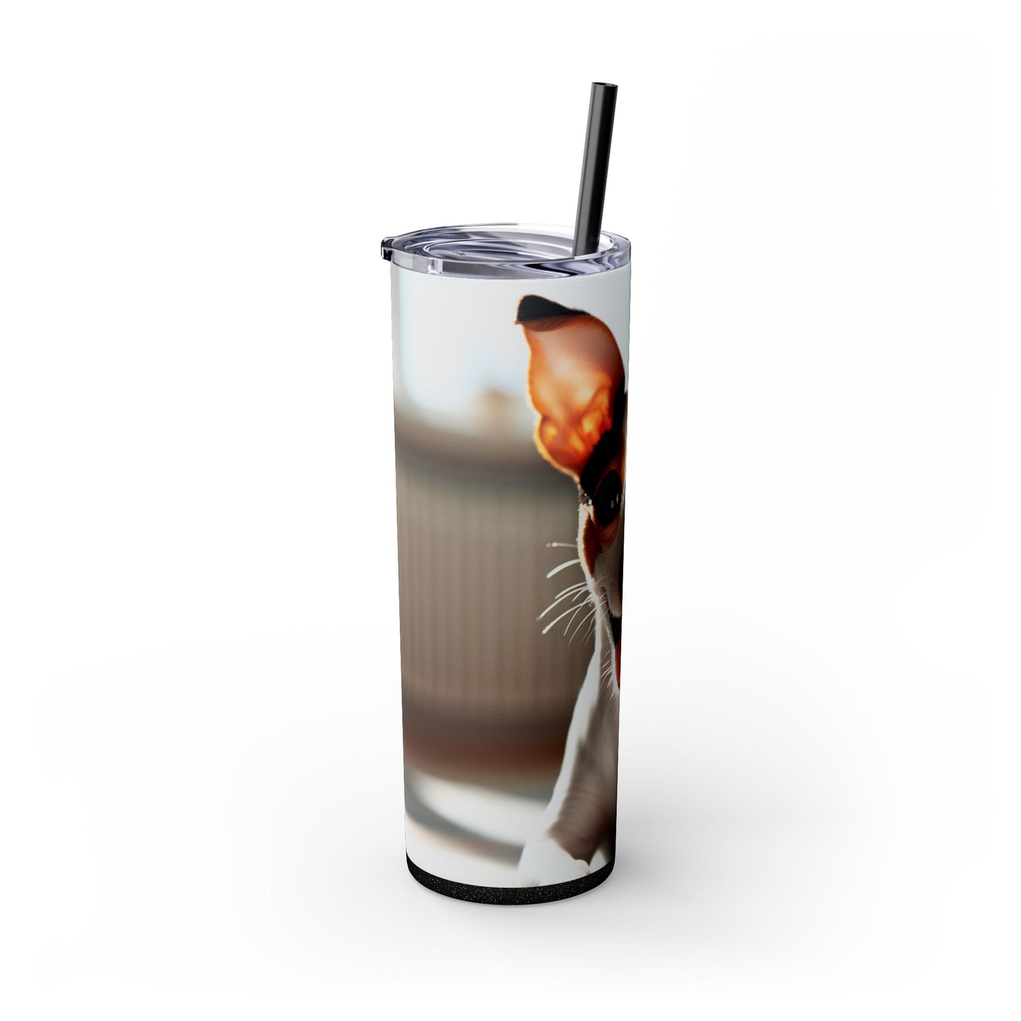 Toy Fox Terrier Tumbler with Straw, 20oz