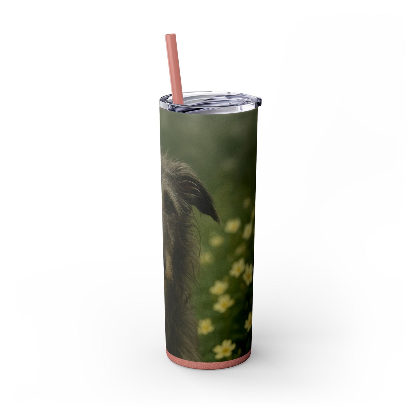 Scottish Deerhound Tumbler with Straw, 20oz