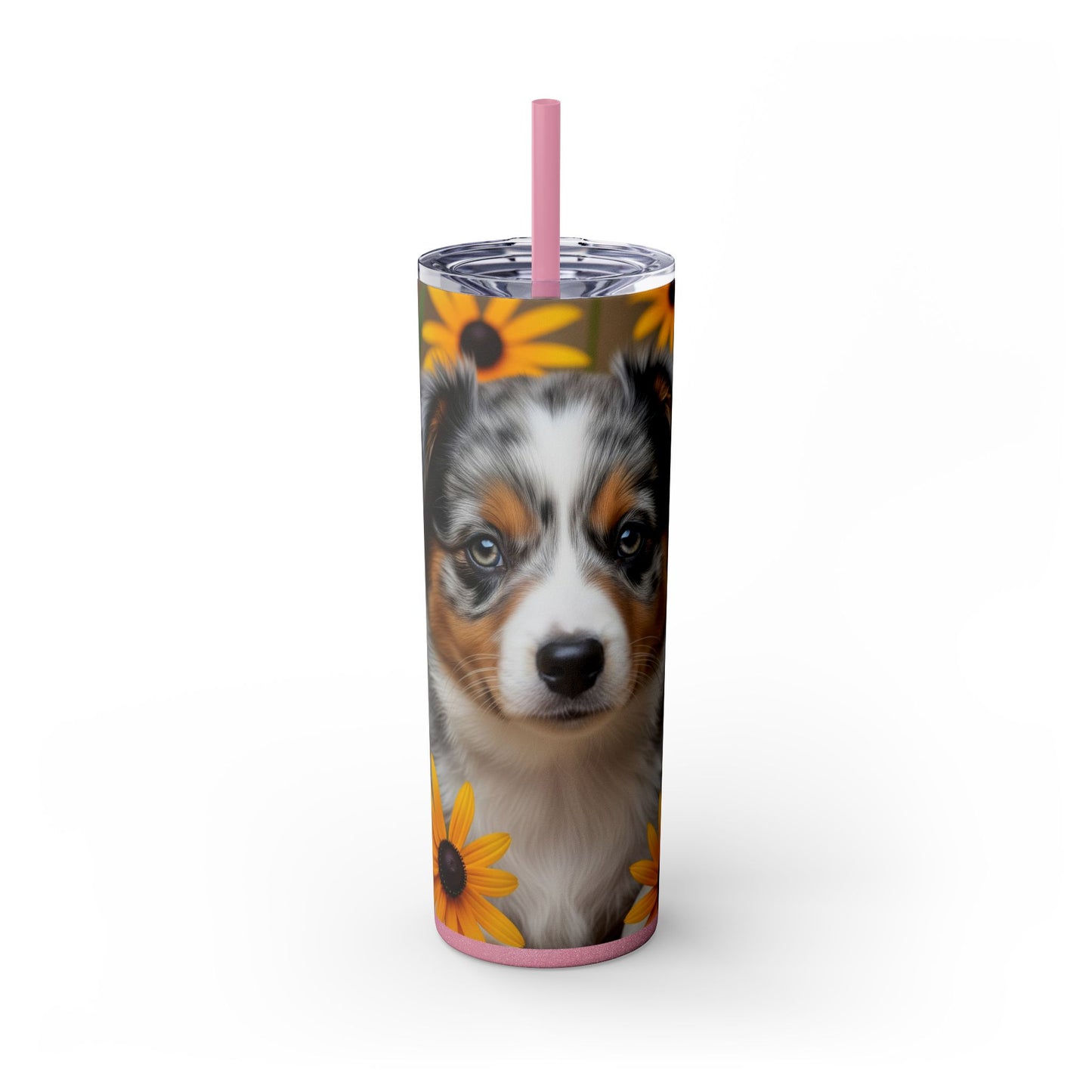 Miniature American Shepherd Tumbler with Straw, 20oz