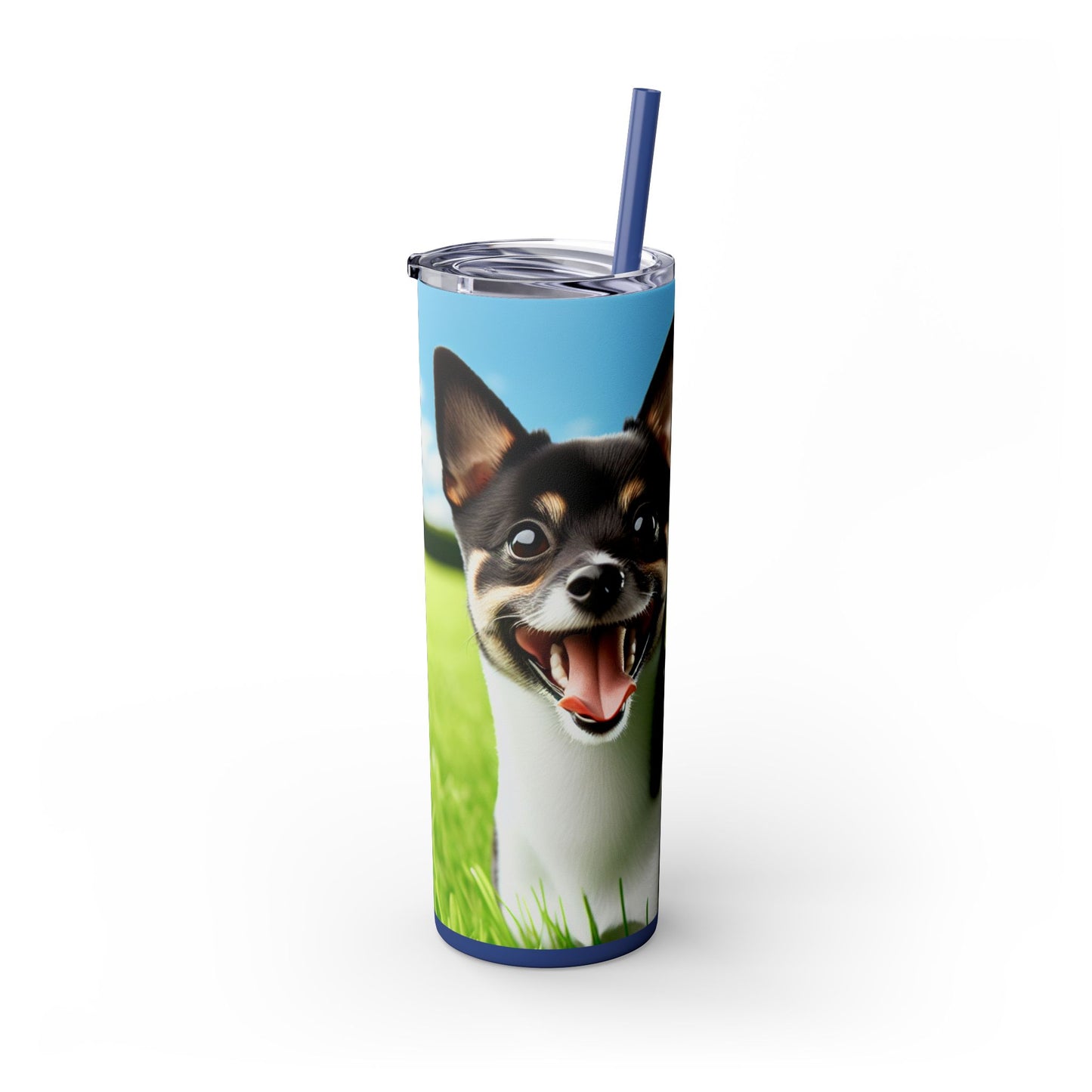 Japanese Terrier Tumbler with Straw, 20oz