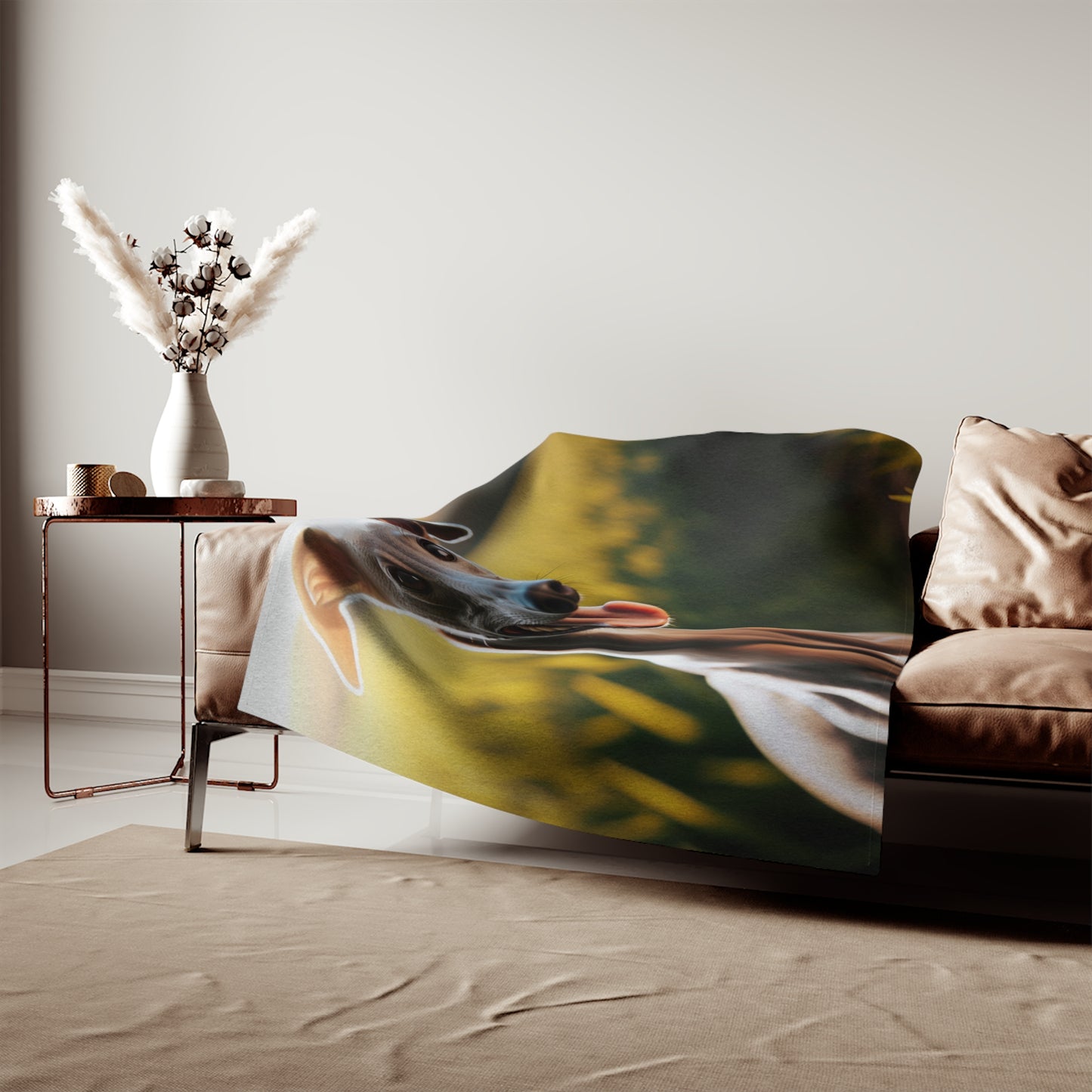 Greyhound Sweatshirt Blanket