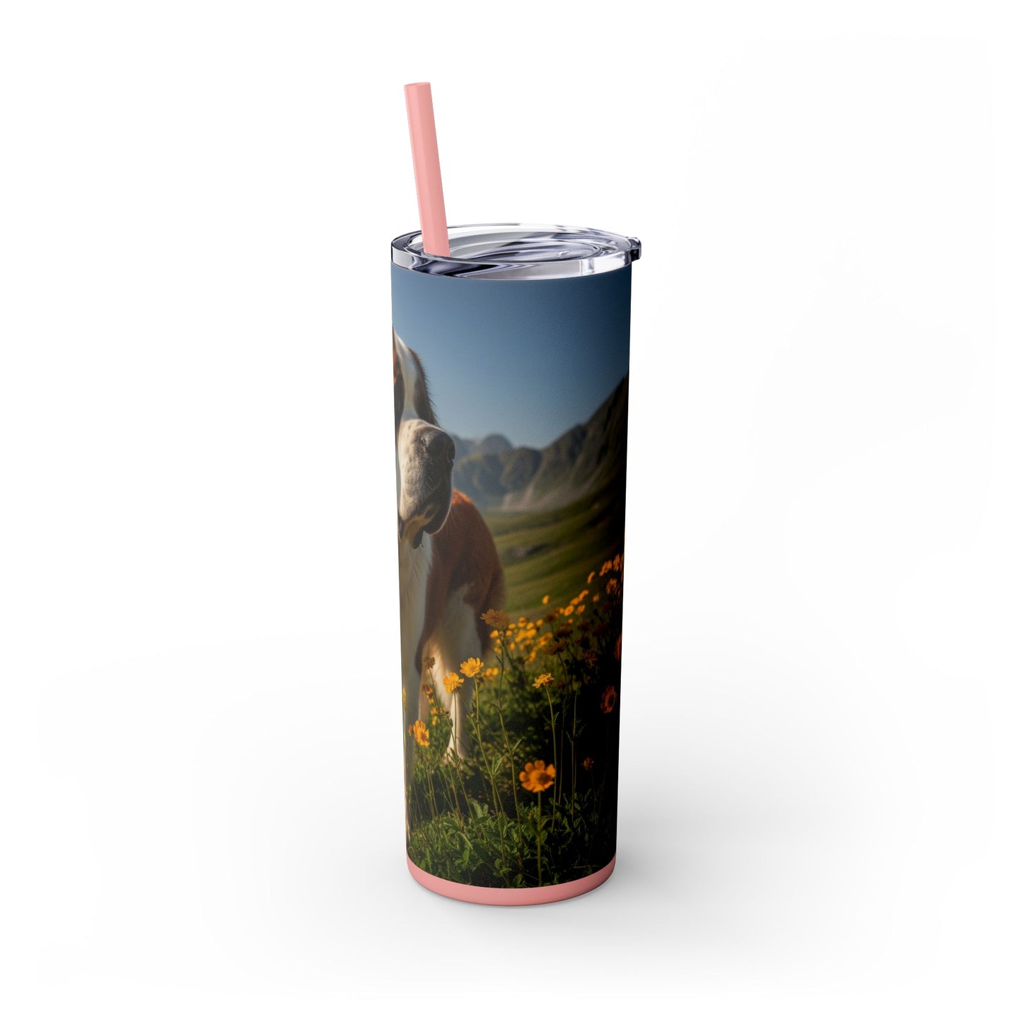Saint Bernard Tumbler with Straw, 20oz