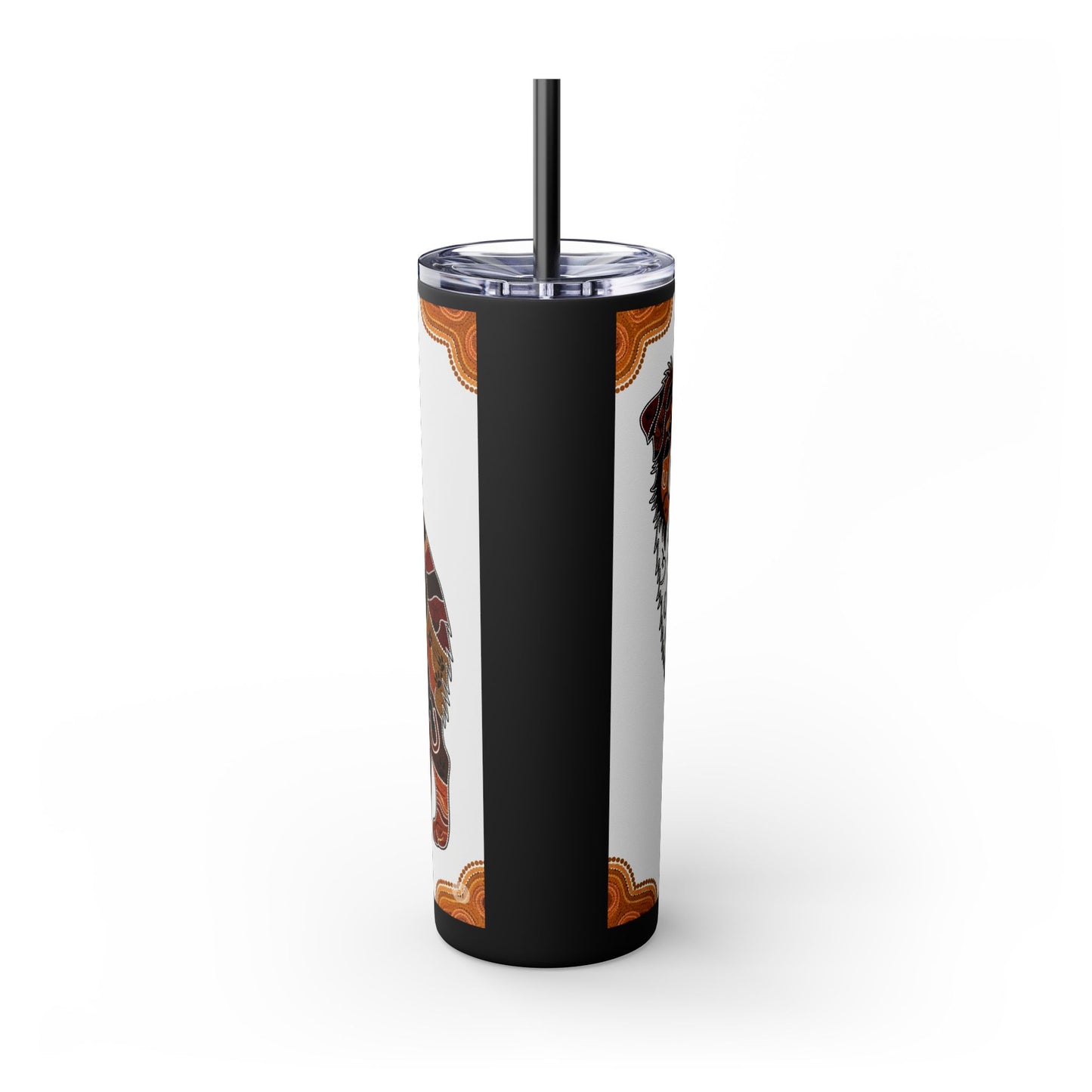 Australian Shepherd Skinny Tumbler with Straw, 20oz