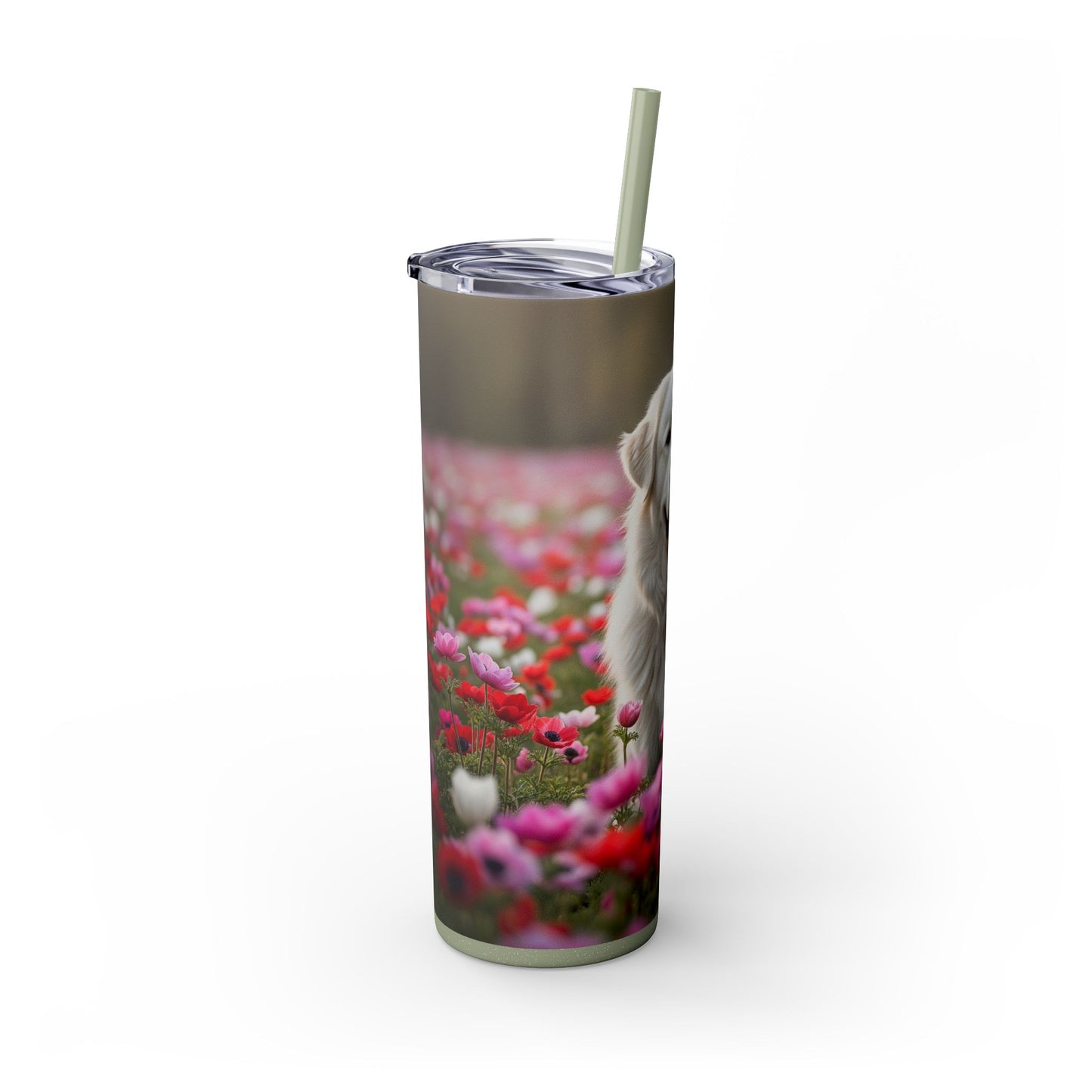 Maremma Sheepdog Tumbler with Straw, 20oz