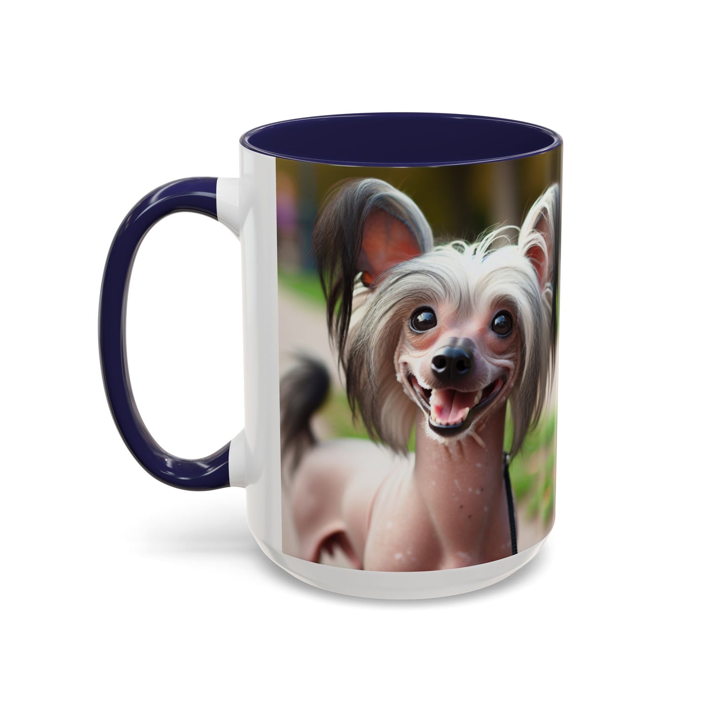 Chinese Crested Dog Accent Coffee Mug - Perfect Gift for Dog Lovers
