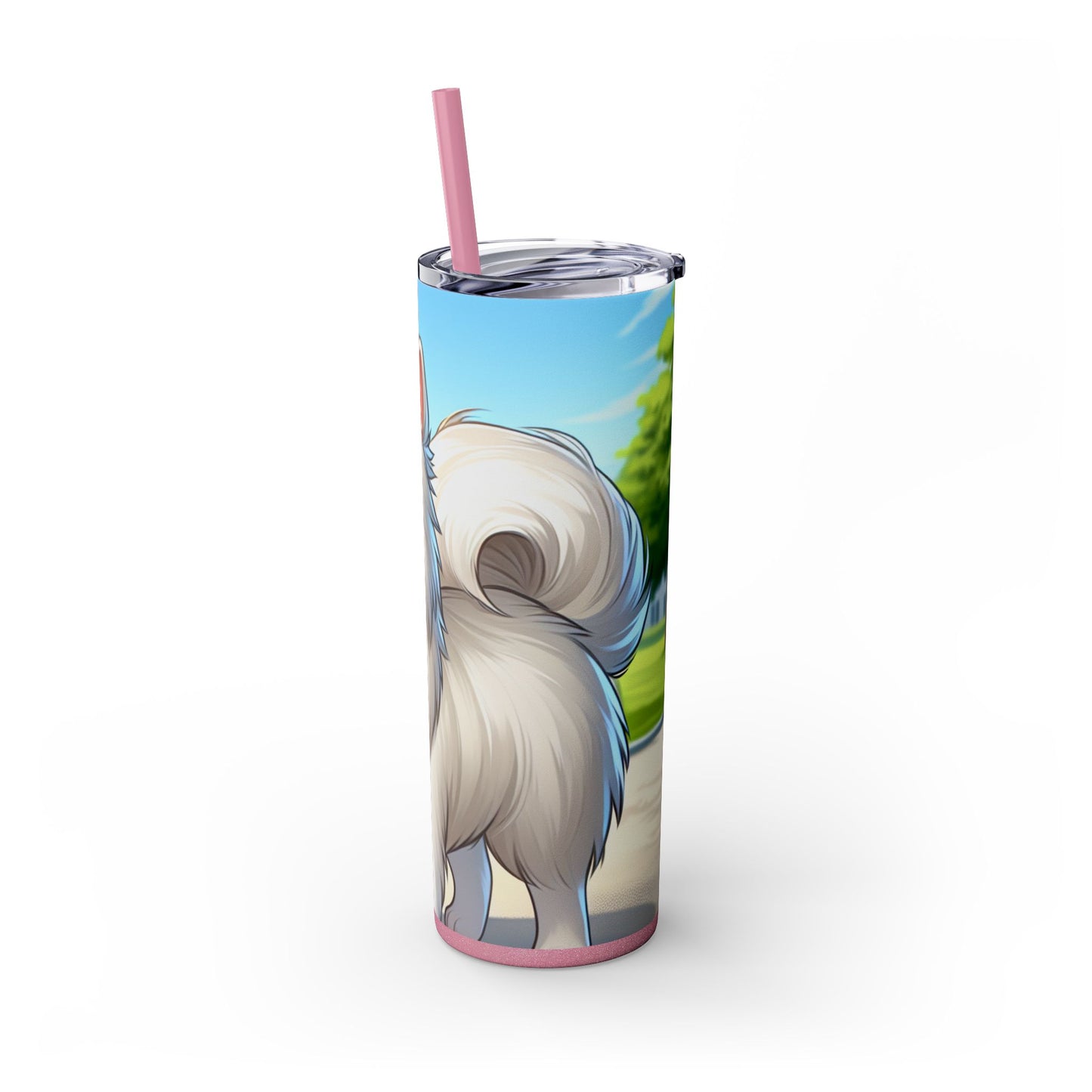 Indian Spitz Tumbler with Straw, 20oz