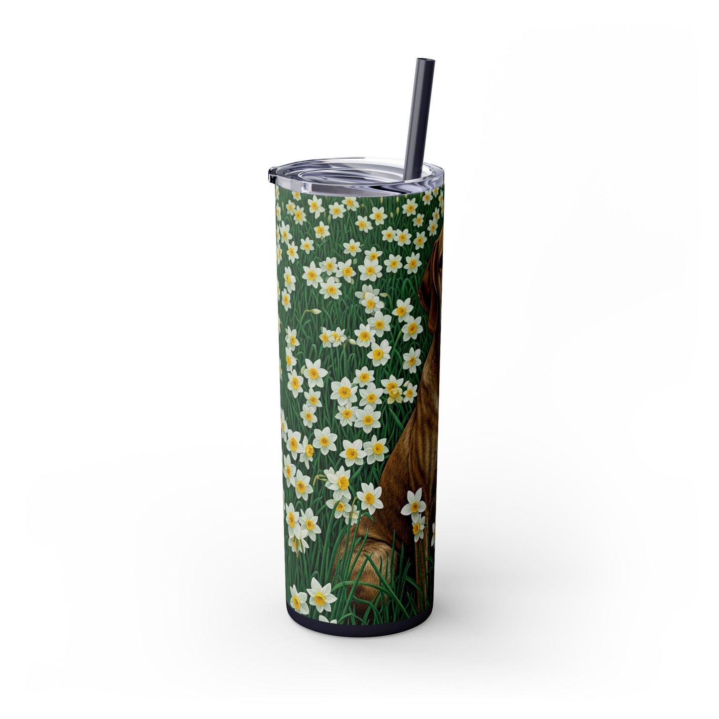 Porcelaine Tumbler with Straw, 20oz