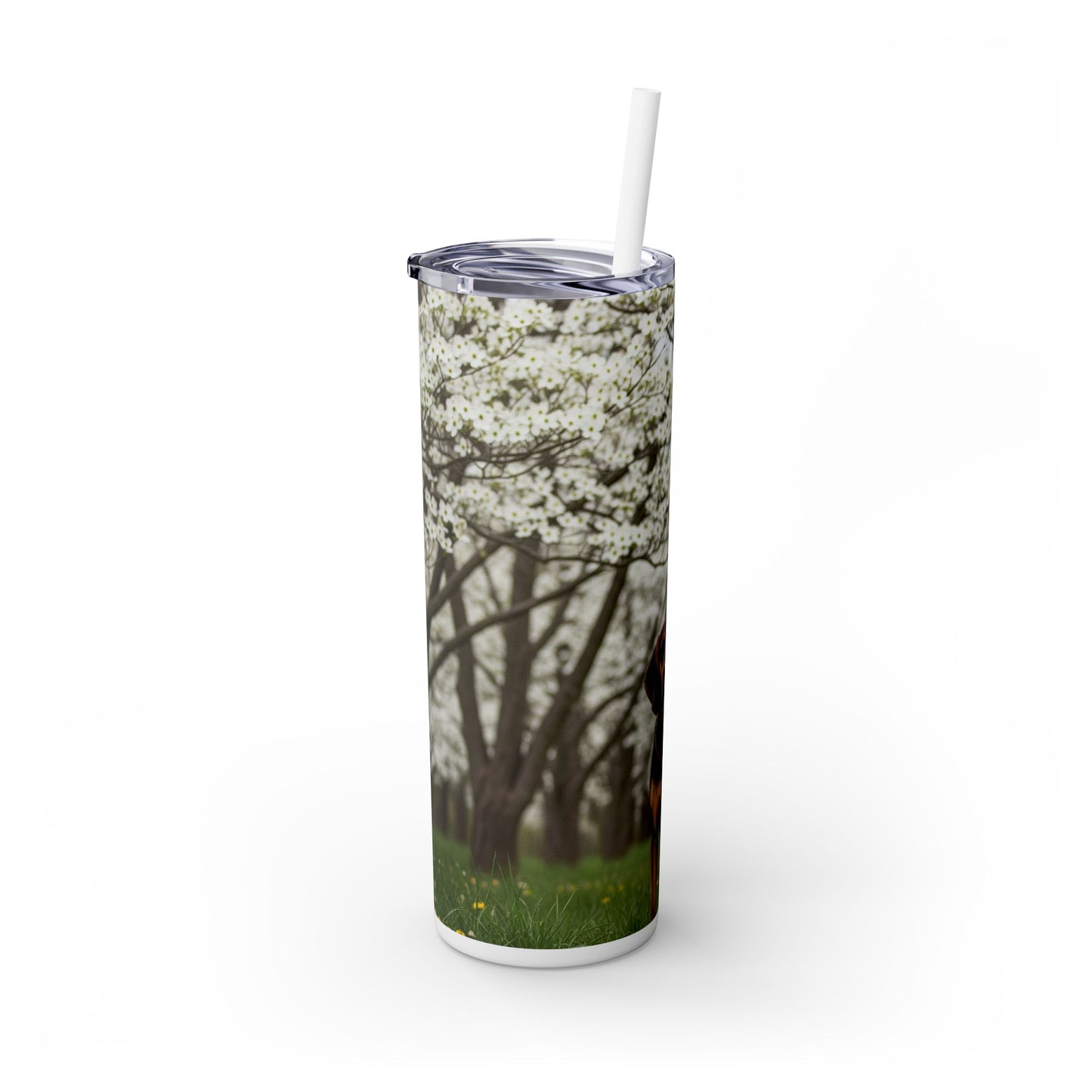 Plott Hound Tumbler with Straw, 20oz