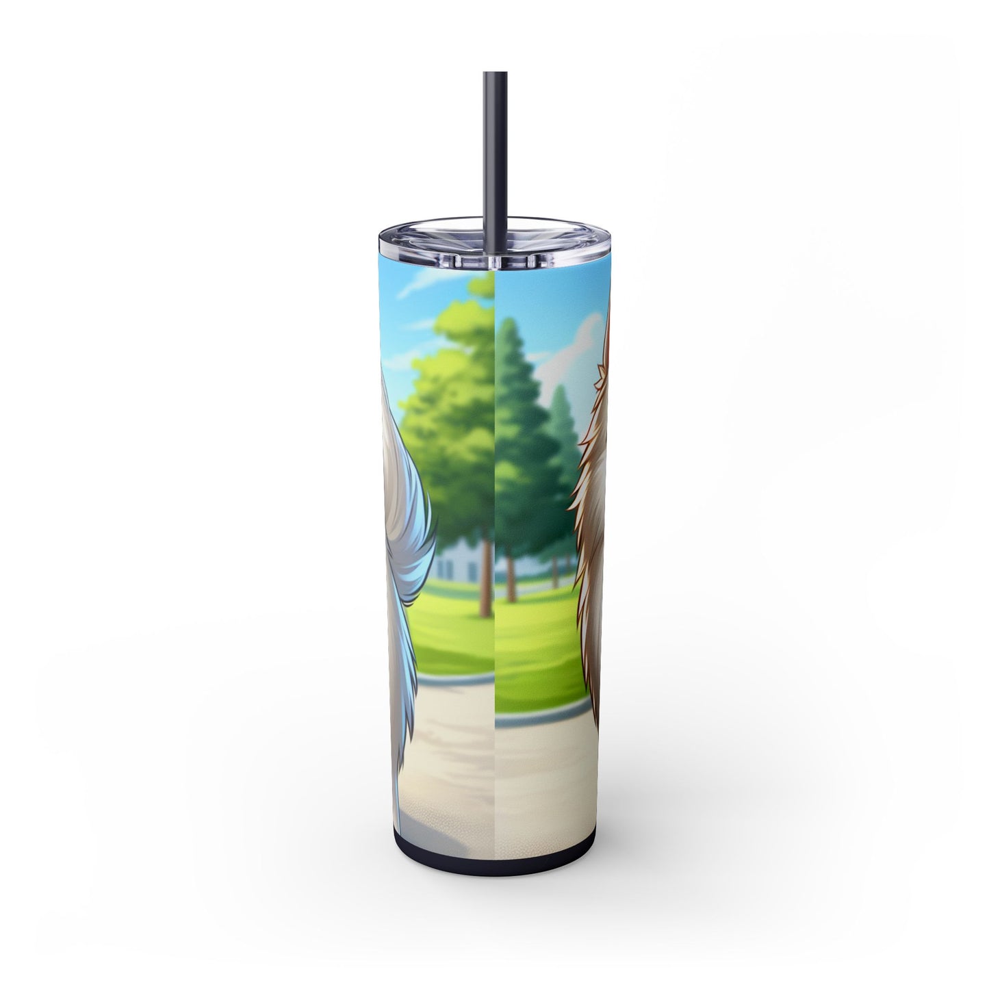 Indian Spitz Tumbler with Straw, 20oz