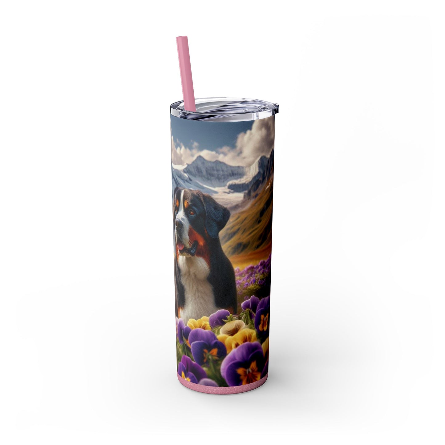 Greater Swiss Mountain Dog Tumbler with Straw, 20oz