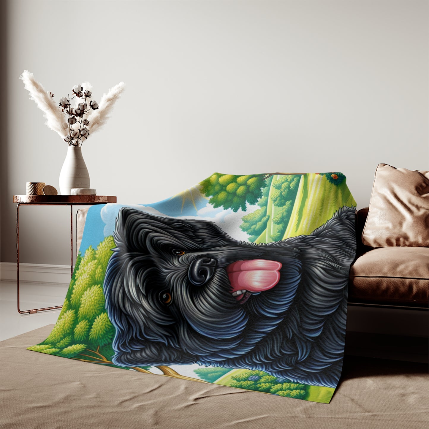 Bouvier des Flandres Sweatshirt Blanket