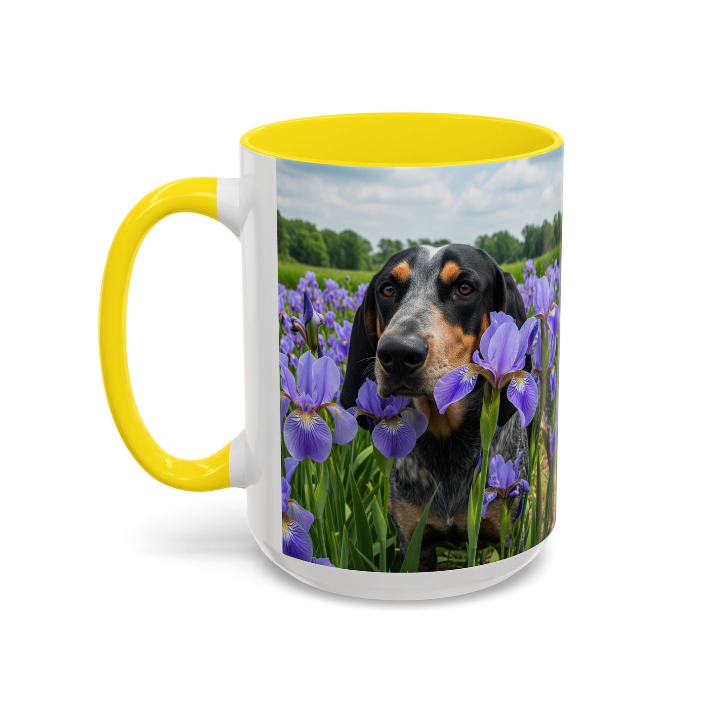 Bluetick Coonhound Accent Coffee Mug - Perfect Gift for Dog Lovers