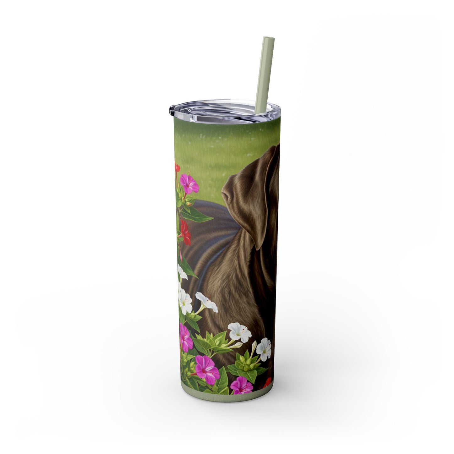 Neapolitan Mastiff Tumbler with Straw, 20oz