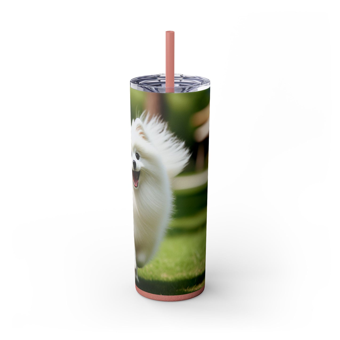 Japanese Spitz Tumbler with Straw, 20oz