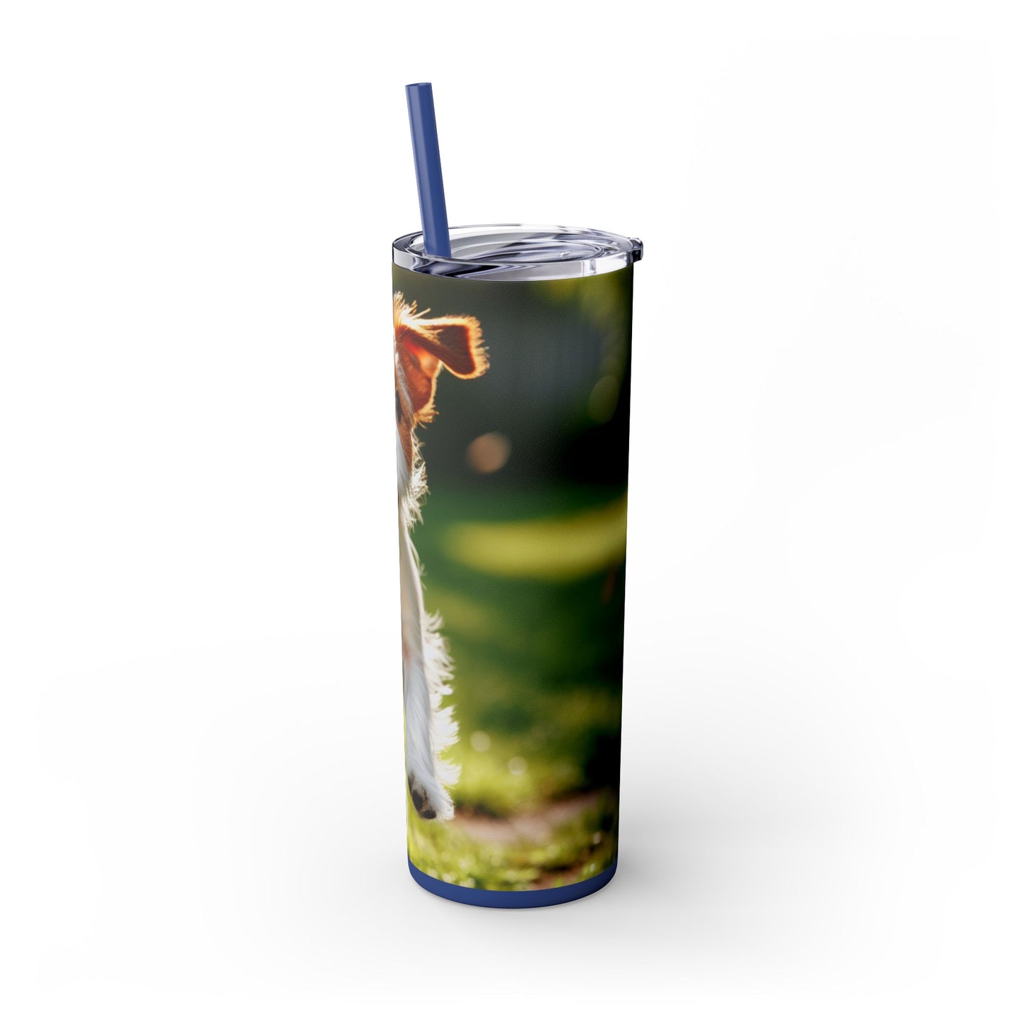 Parson Russell Terrier Skinny Tumbler with Straw, 20oz