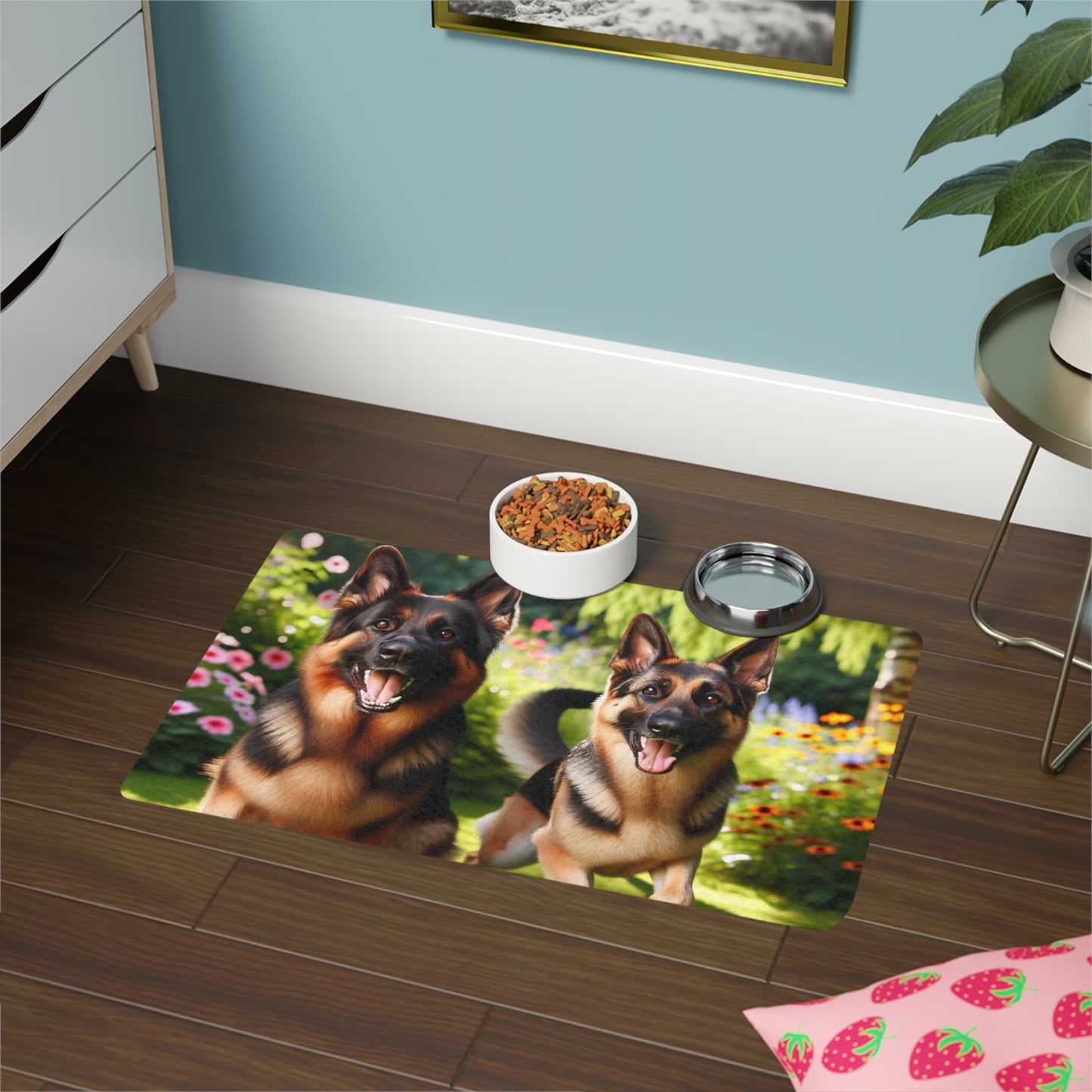 Pet Food Mat (12x18) - German Shepherd