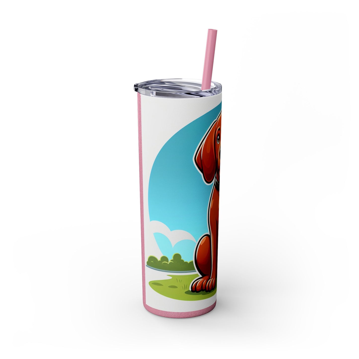 Redbone Coonhound Tumbler with Straw, 20oz