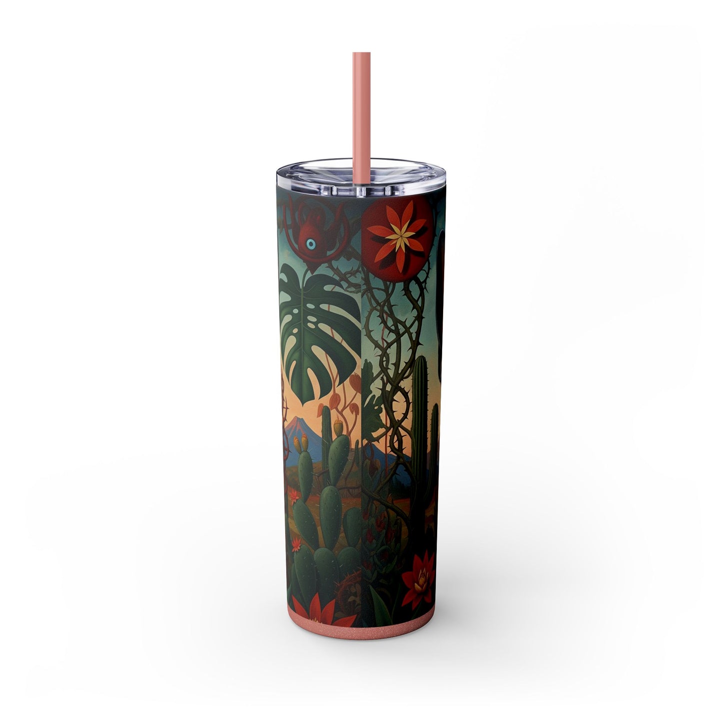 Xoloitzcuintli Skinny Tumbler with Straw, 20oz