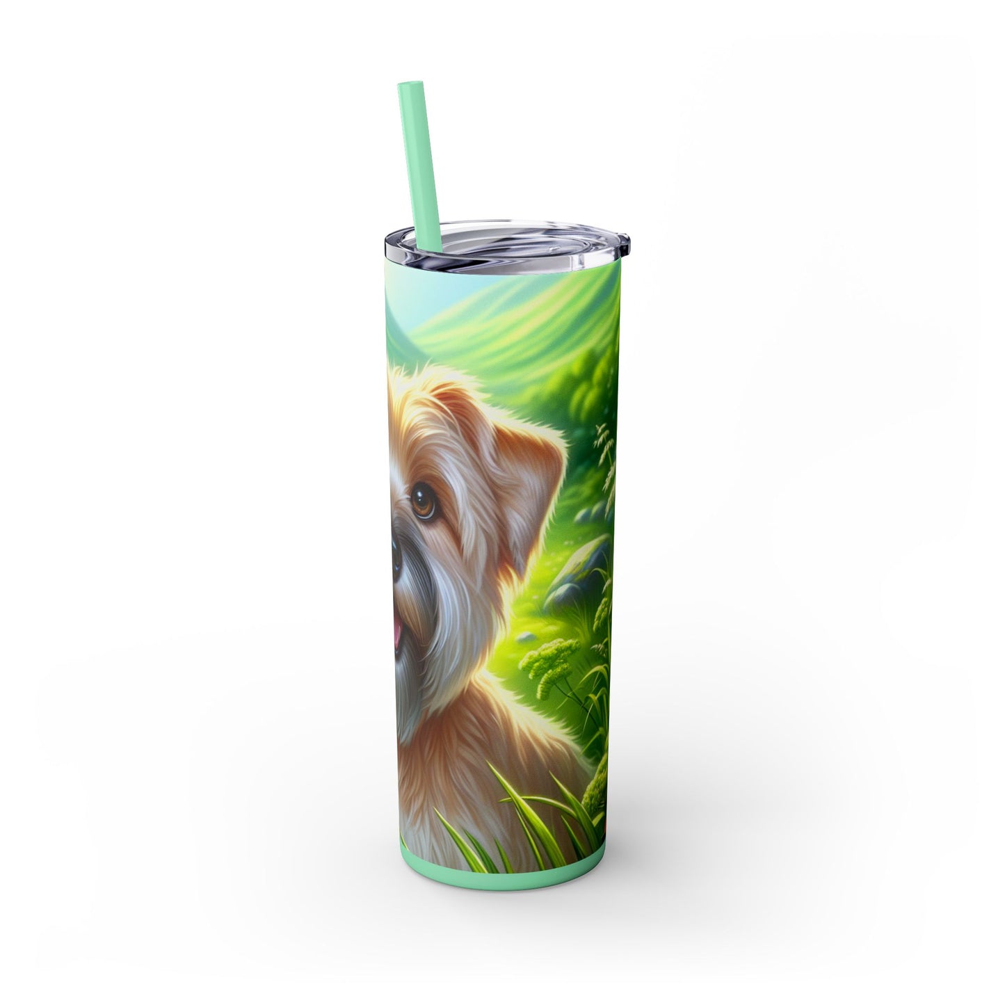 Glen of Imaal Terrier Tumbler with Straw, 20oz