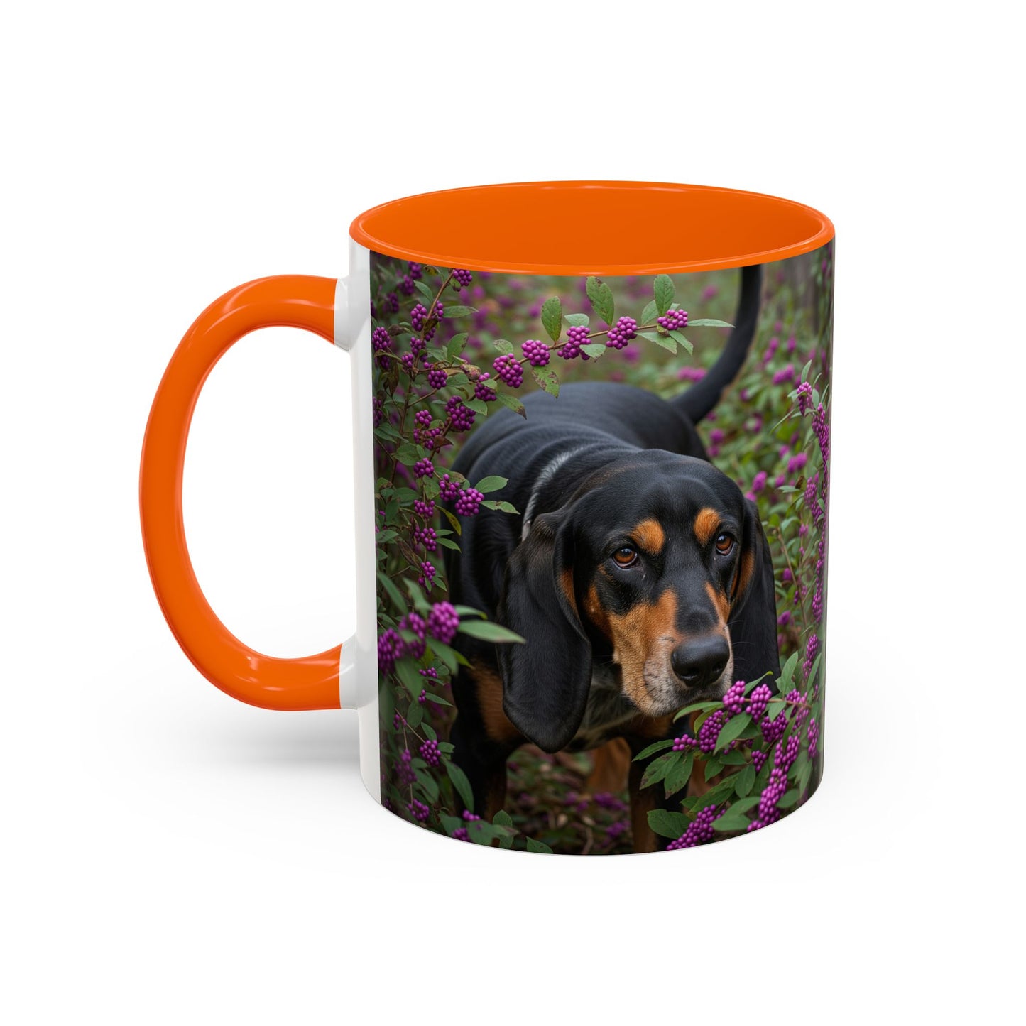 Black and Tan Coonhound Accent Coffee Mug - Perfect Gift for Dog Lovers