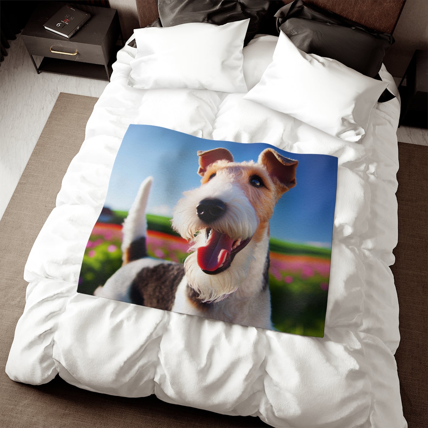 Wire Fox Terrier Sweatshirt Blanket