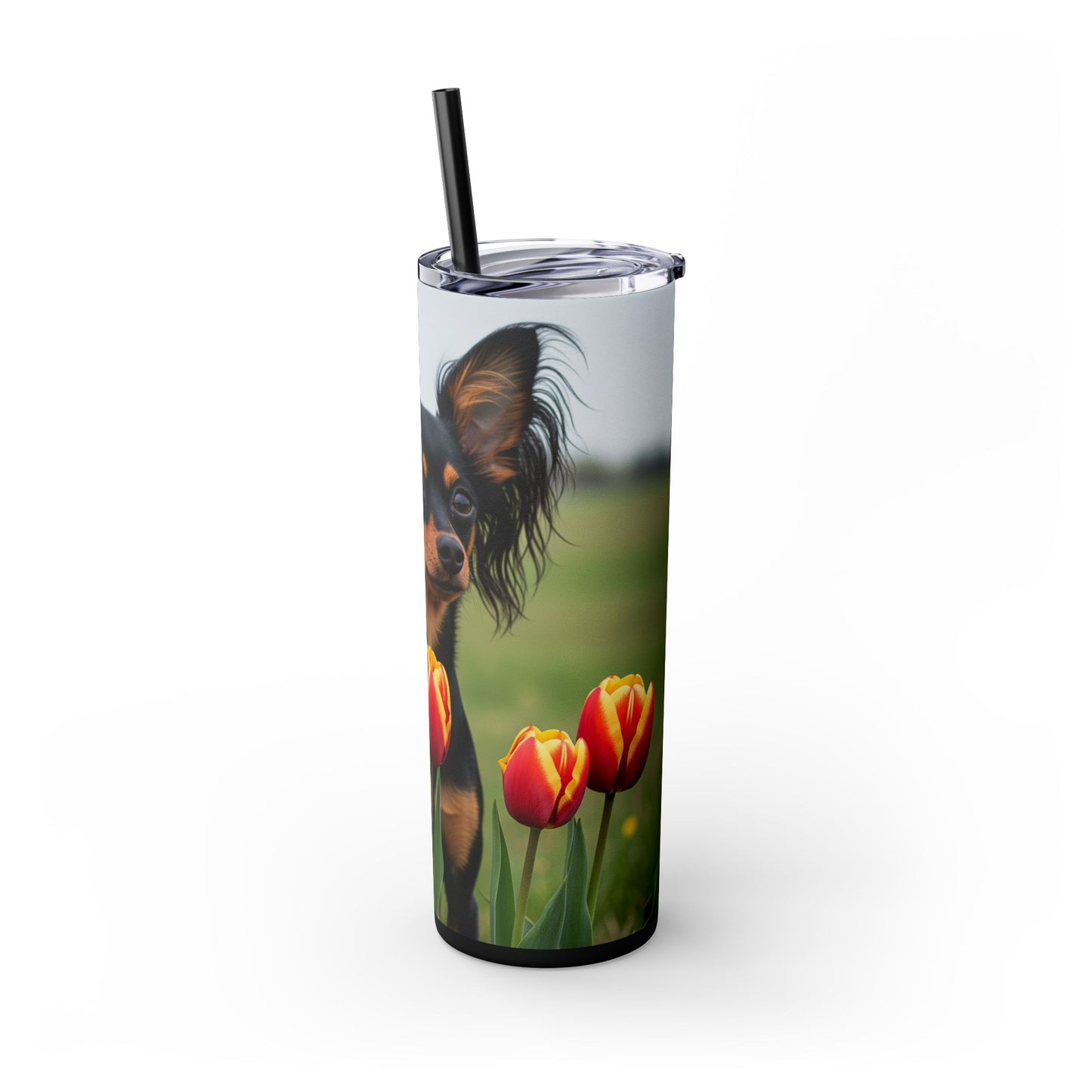 Russian Toy Skinny Tumbler with Straw, 20oz