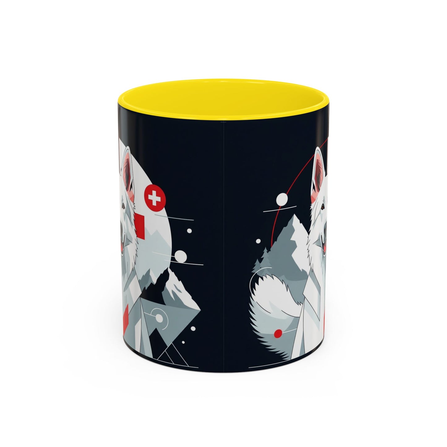 White Swiss Shepherd Dog Accent Coffee Mug - Perfect Gift for Dog Lovers