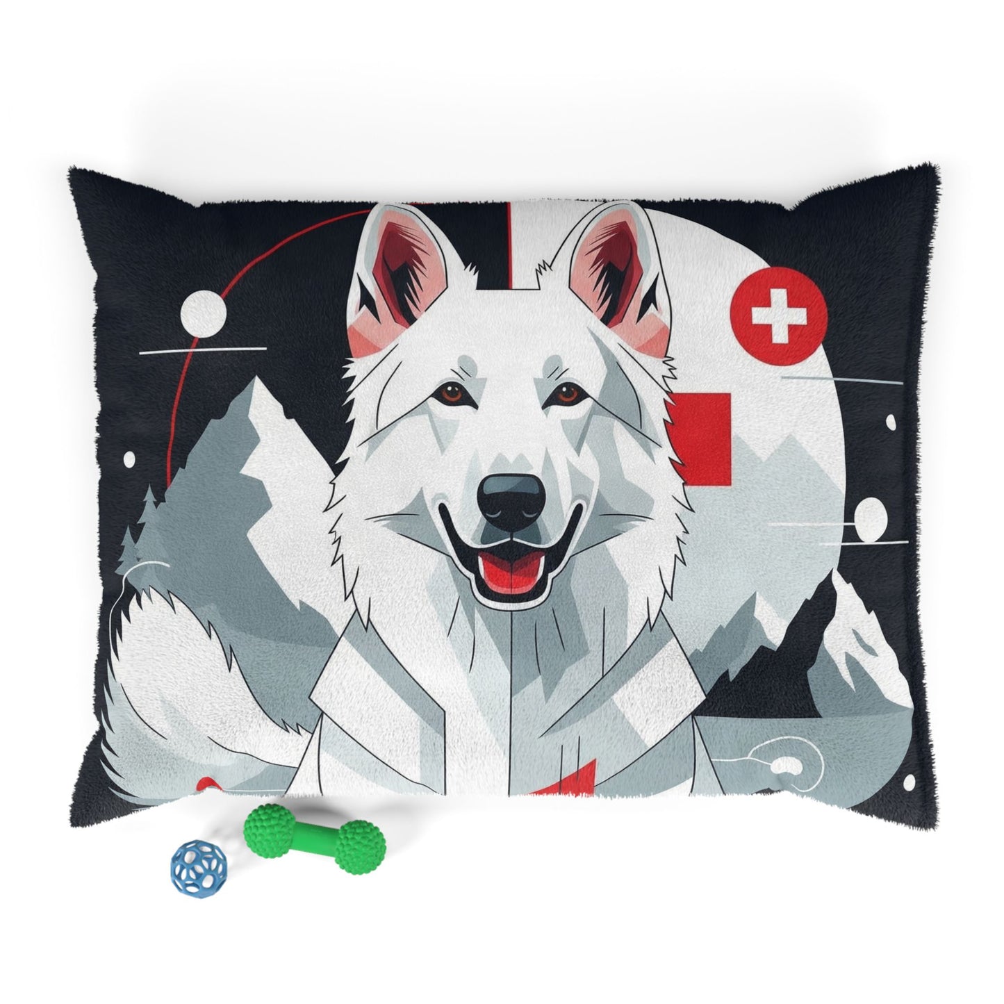 White Swiss Shepherd Dog Pet Bed