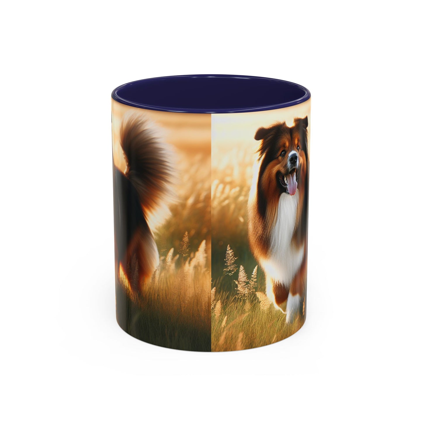 Bohemian Shepherd Accent Coffee Mug - Perfect Gift for Dog Lovers