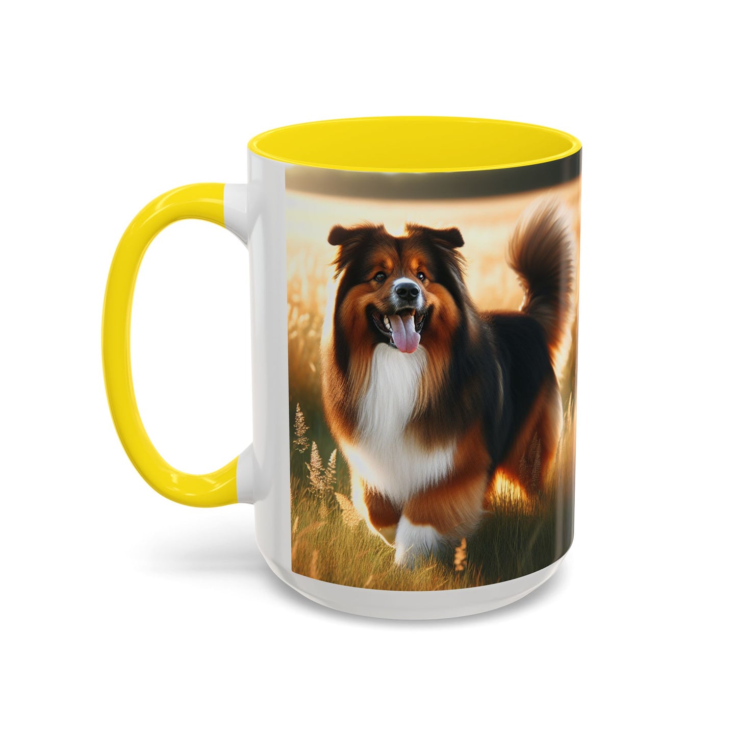 Bohemian Shepherd Accent Coffee Mug - Perfect Gift for Dog Lovers