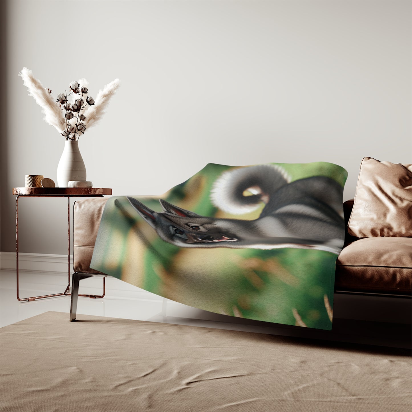 Norwegian Elkhound Sweatshirt Blanket