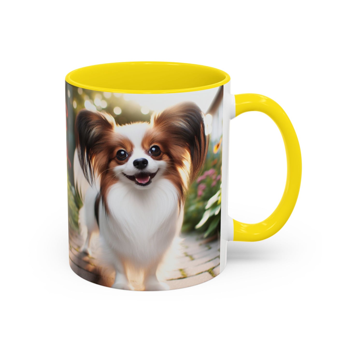 Papillon Accent Coffee Mug - Perfect Gift for Dog Lovers