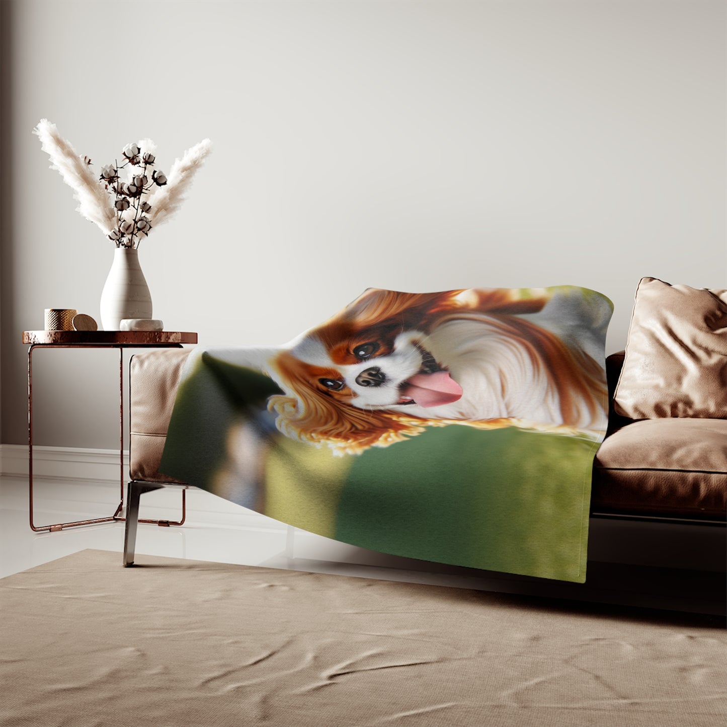 Cavalier King Charles Spaniel Sweatshirt Blanket