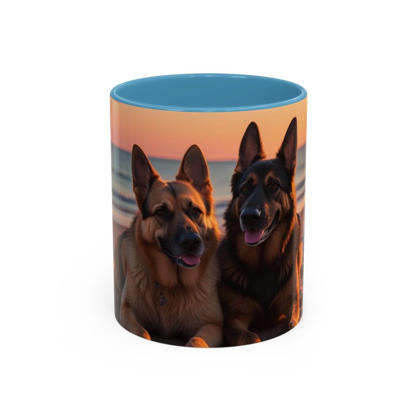 German Shepherd Love Accent Coffee Mug - Perfect Gift for Dog Lovers