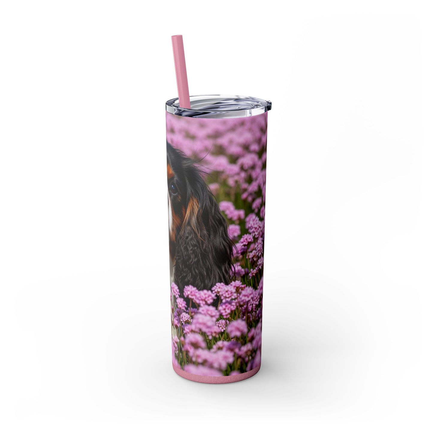 King Charles Spaniel Tumbler with Straw, 20oz