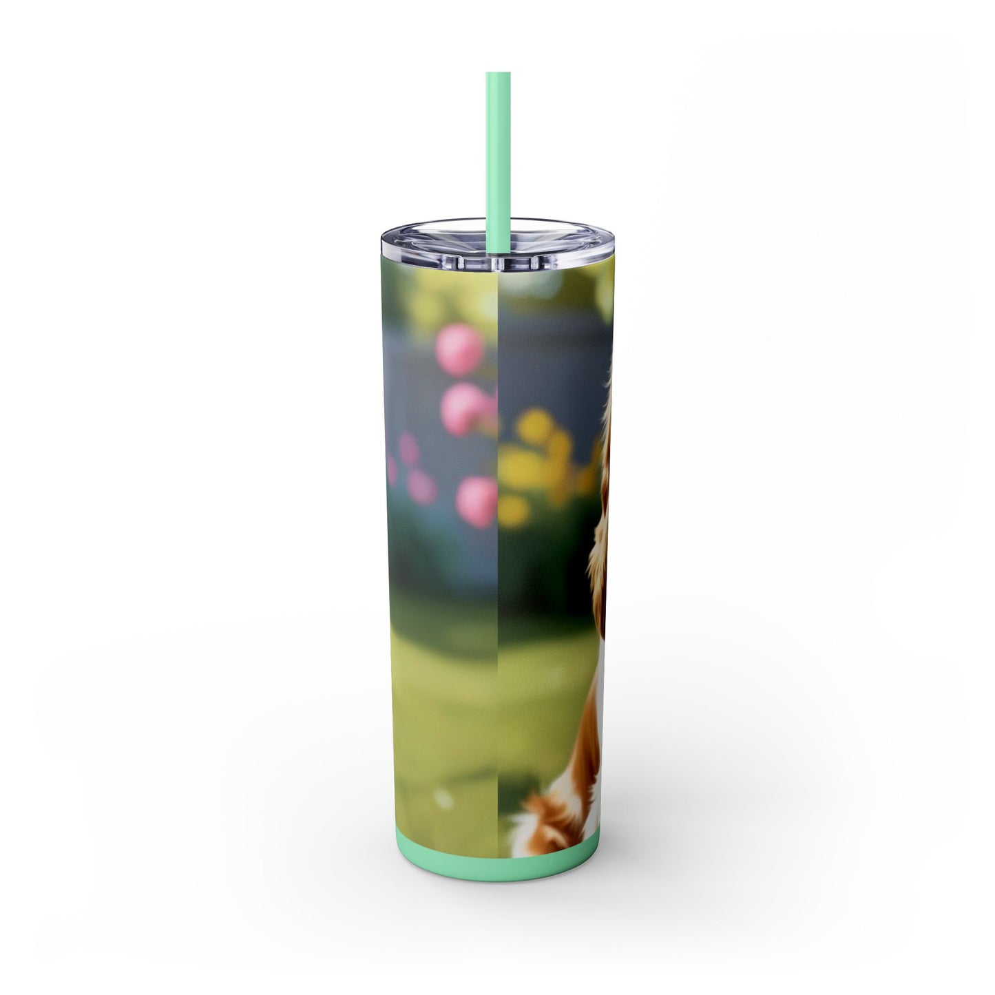 King Charles Spaniel Tumbler with Straw, 20oz
