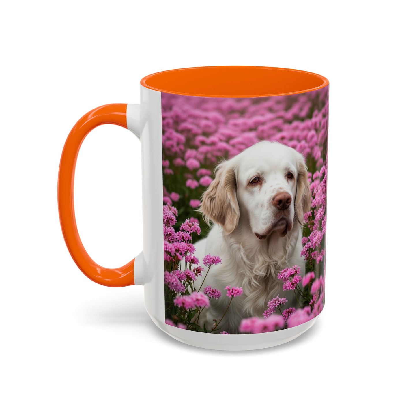 Clumber Spaniel Accent Coffee Mug - Perfect Gift for Dog Lovers