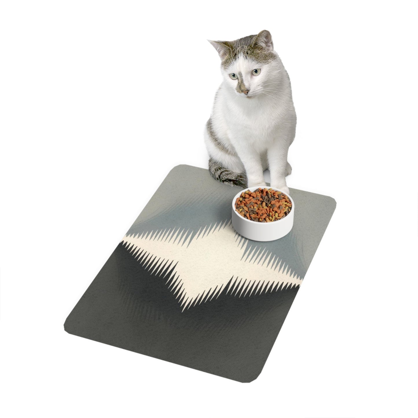 Pet Food Mat (12x18) - Optical Illusion