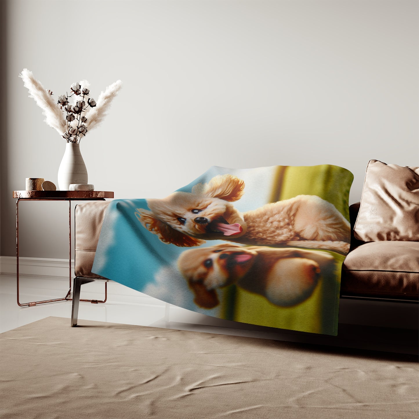 Toy Poodle Sweatshirt Blanket
