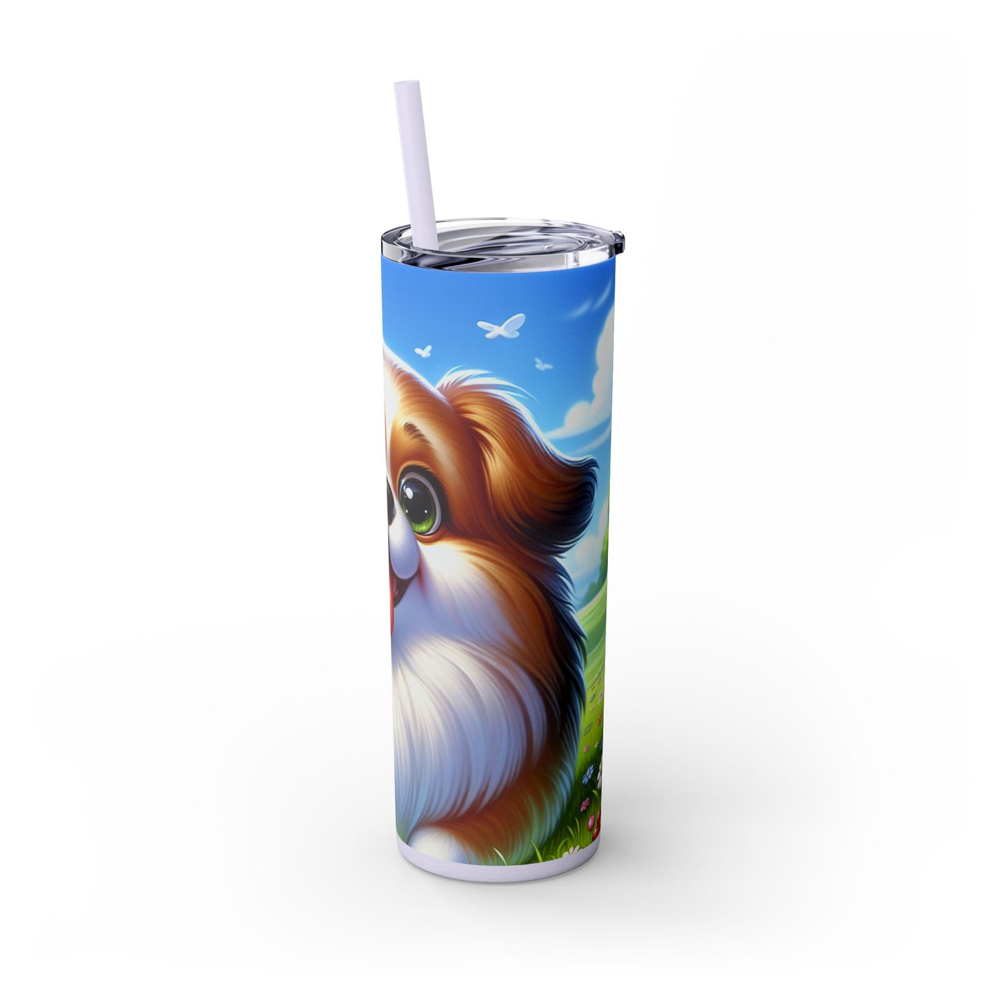 Russian Toy Skinny Tumbler with Straw, 20oz