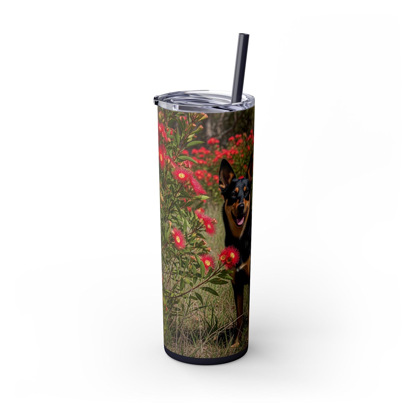Australian Kelpie Tumbler with Straw, 20oz